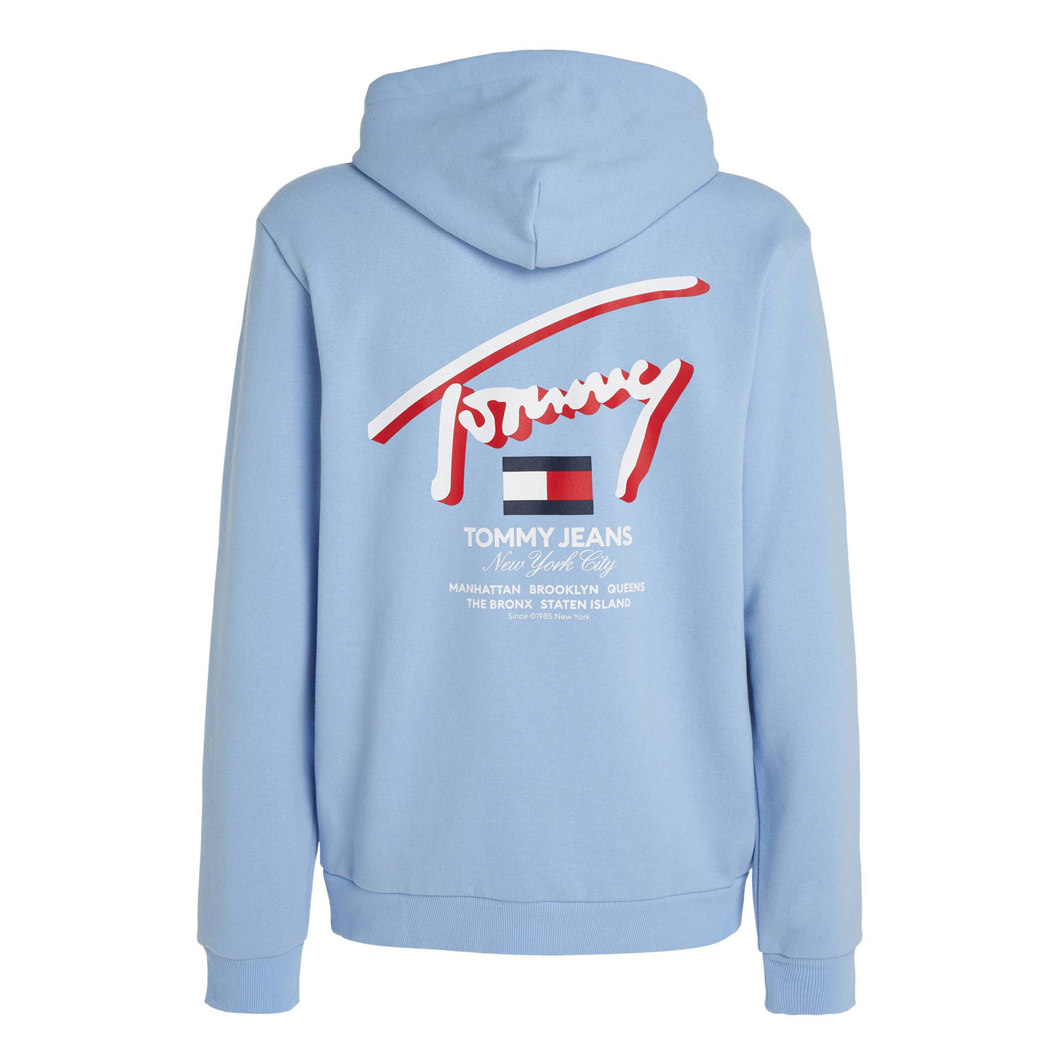 Tommy Jeans hoodie met backprint moderate blue