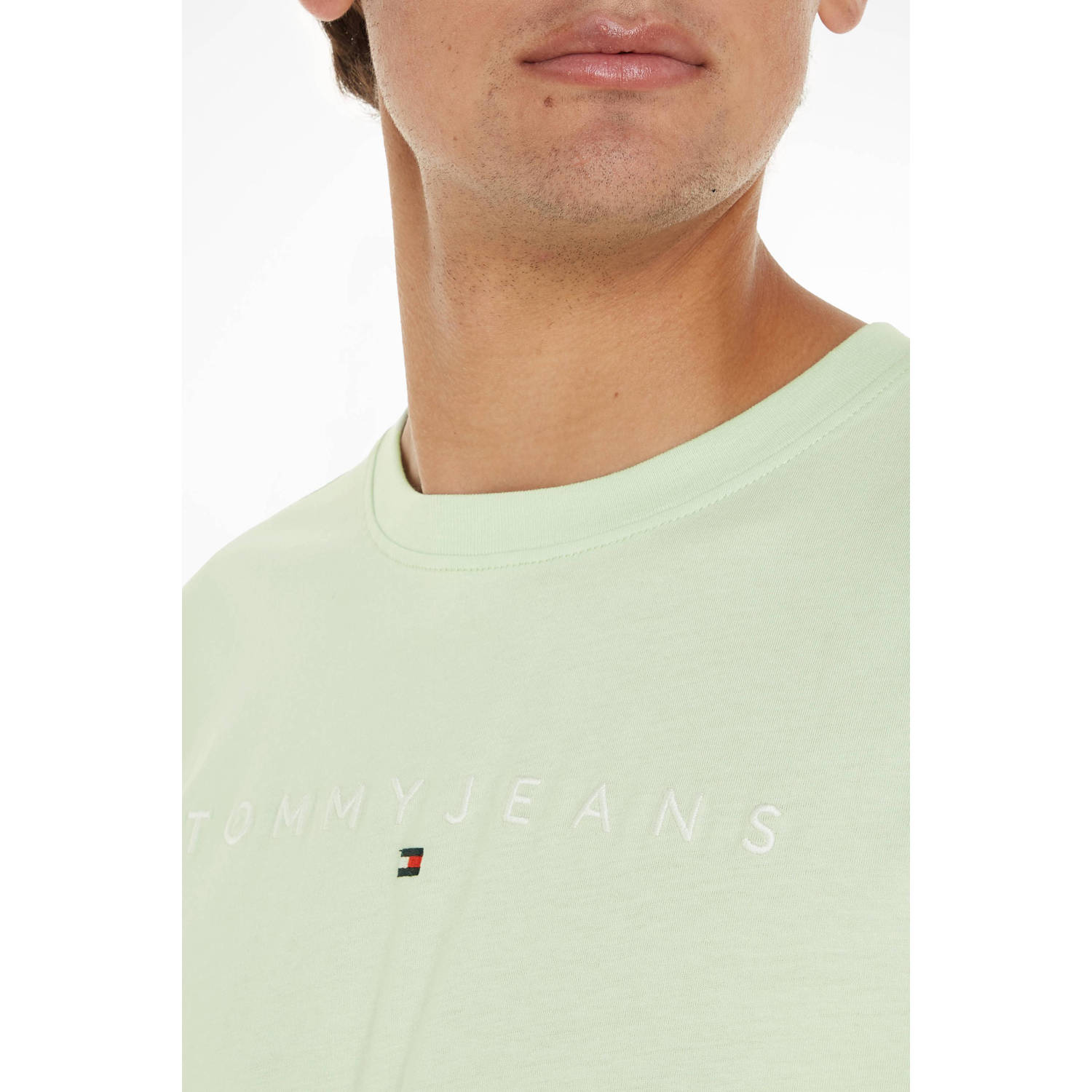 Tommy Jeans T-shirt met printopdruk opal green