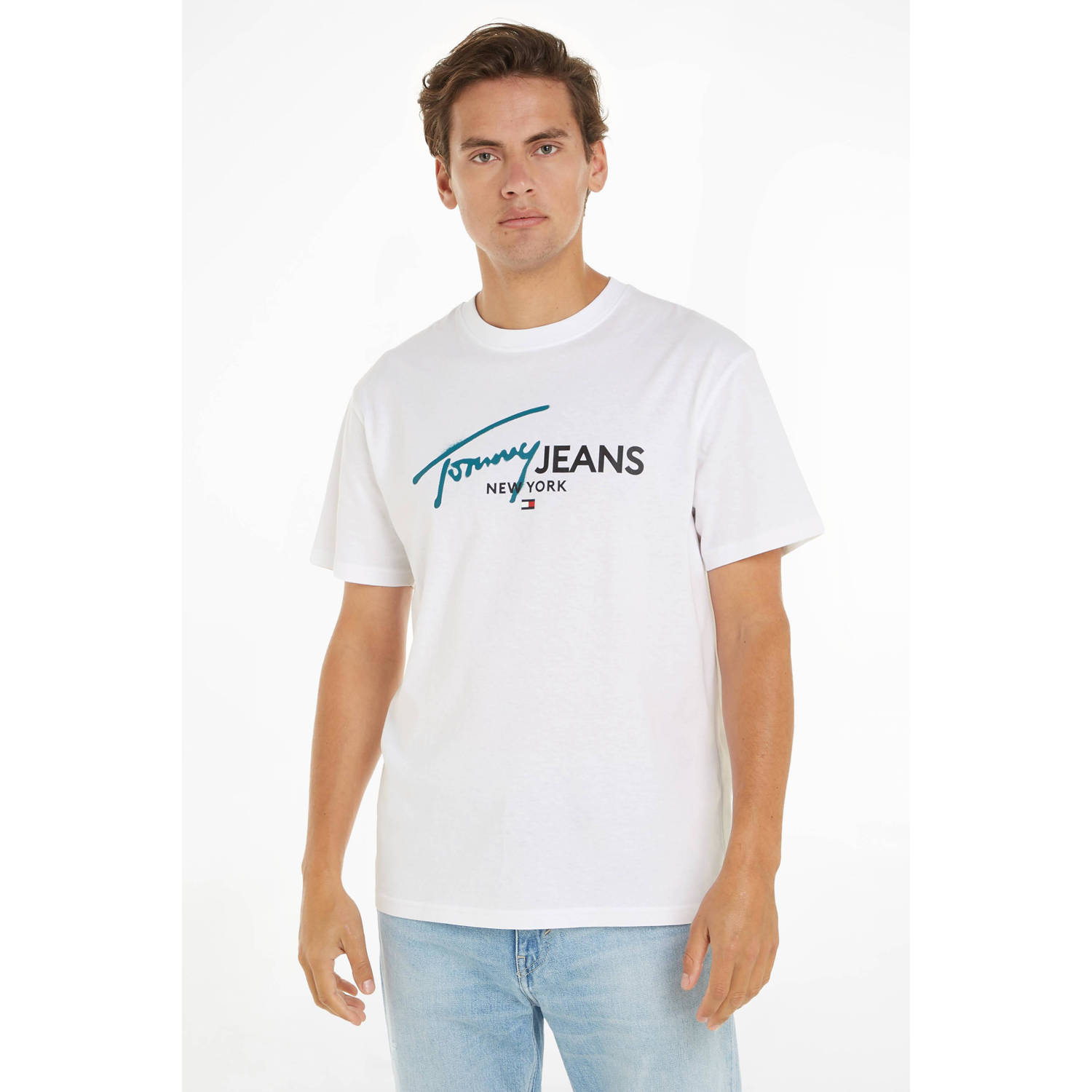 Tommy Jeans T-shirt met printopdruk wit
