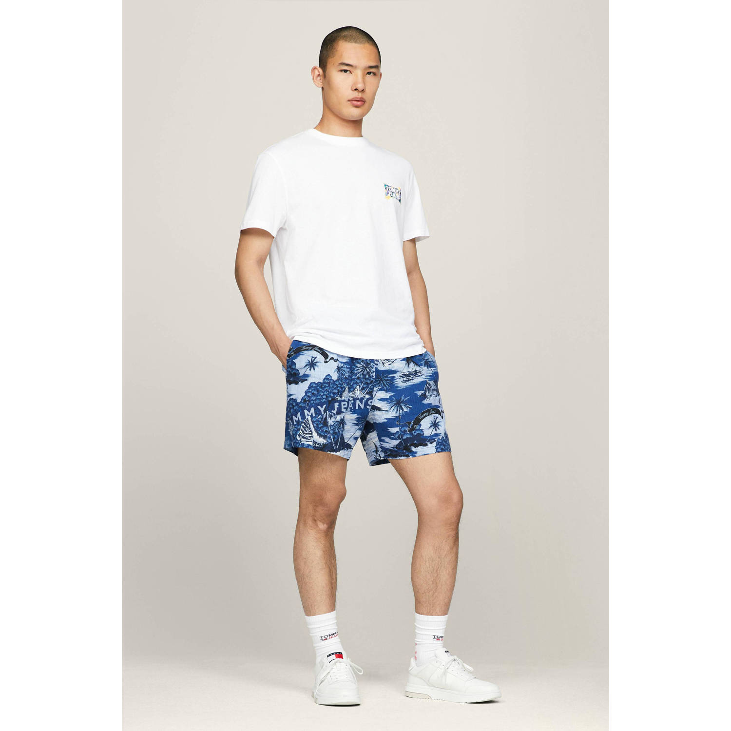 Tommy Jeans T-shirt met backprint wit