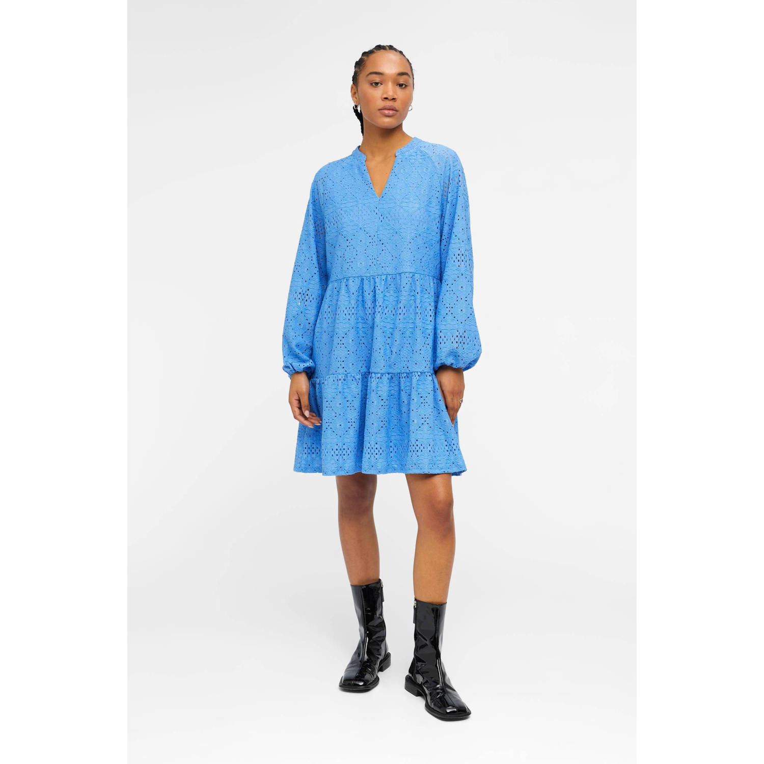 OBJECT trapeze jurk OBJFEODORA blauw