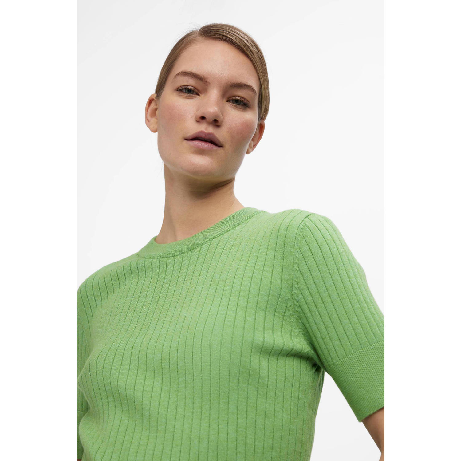 OBJECT knitted gebreide top groen