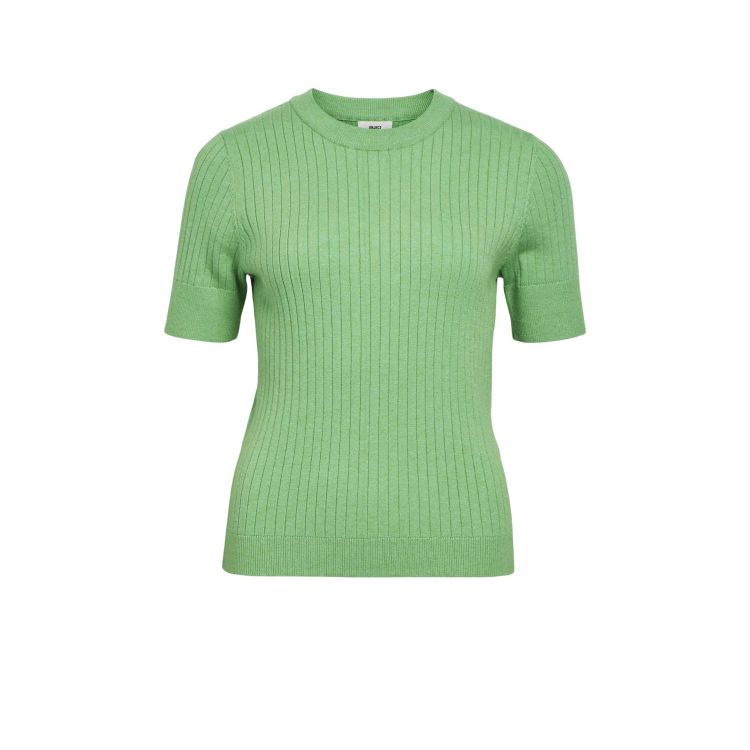Object Gebreid shirt in zandkleur met structuurmotief model 'Noelle'