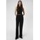 OBJECT linnen straight fit pantalon OBJSANNE zwart