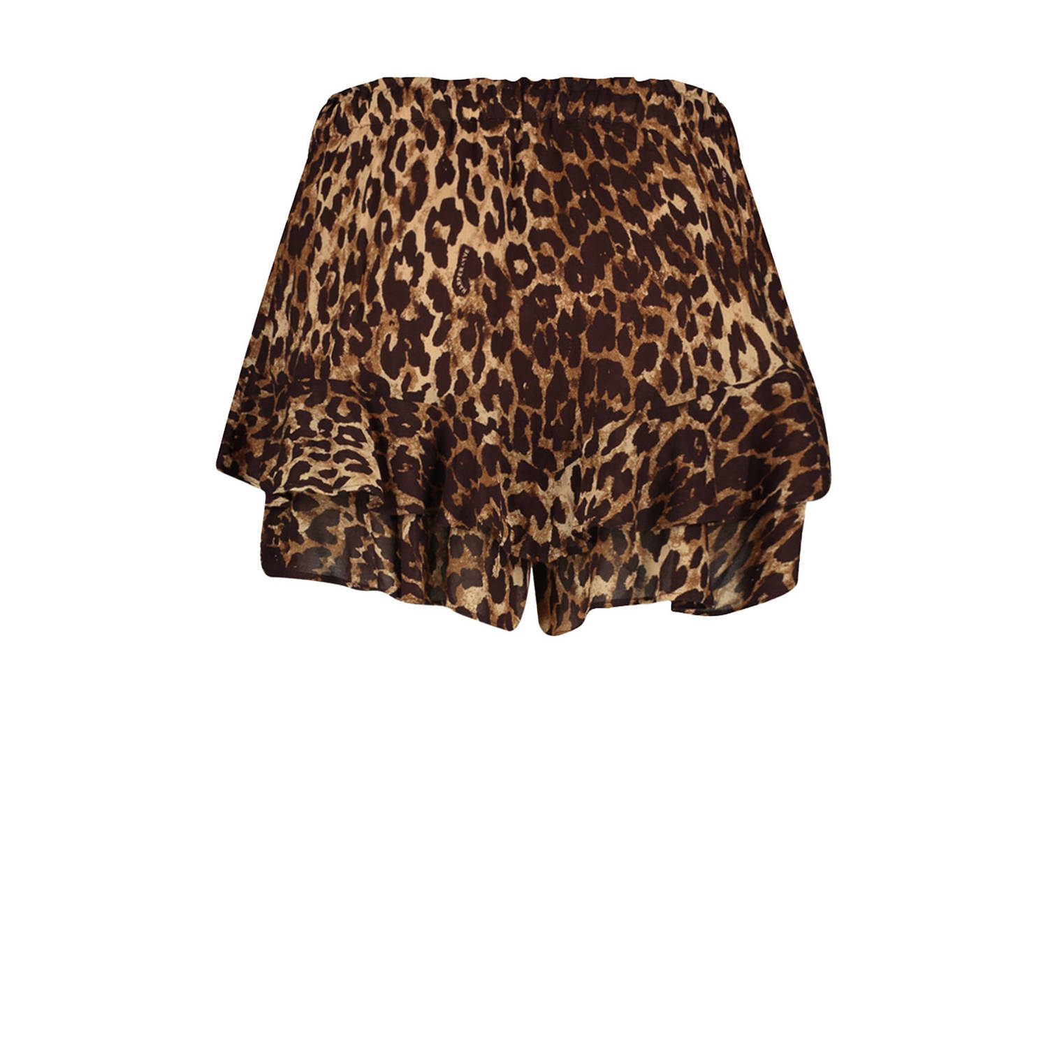 HARPER & YVE panterprint skirt bruin zwart