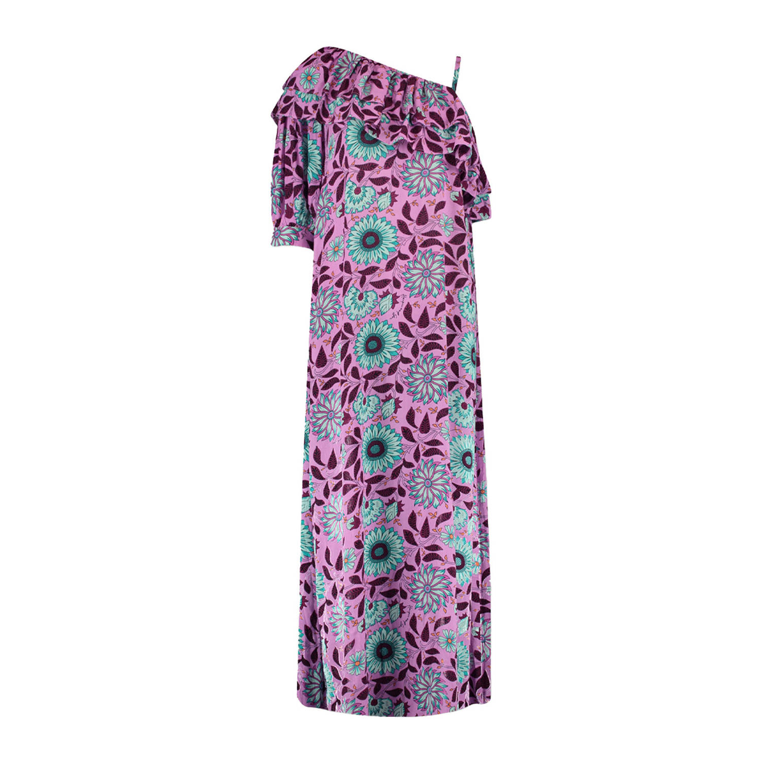 HARPER & YVE gebloemde jurk ELLE paars blauw