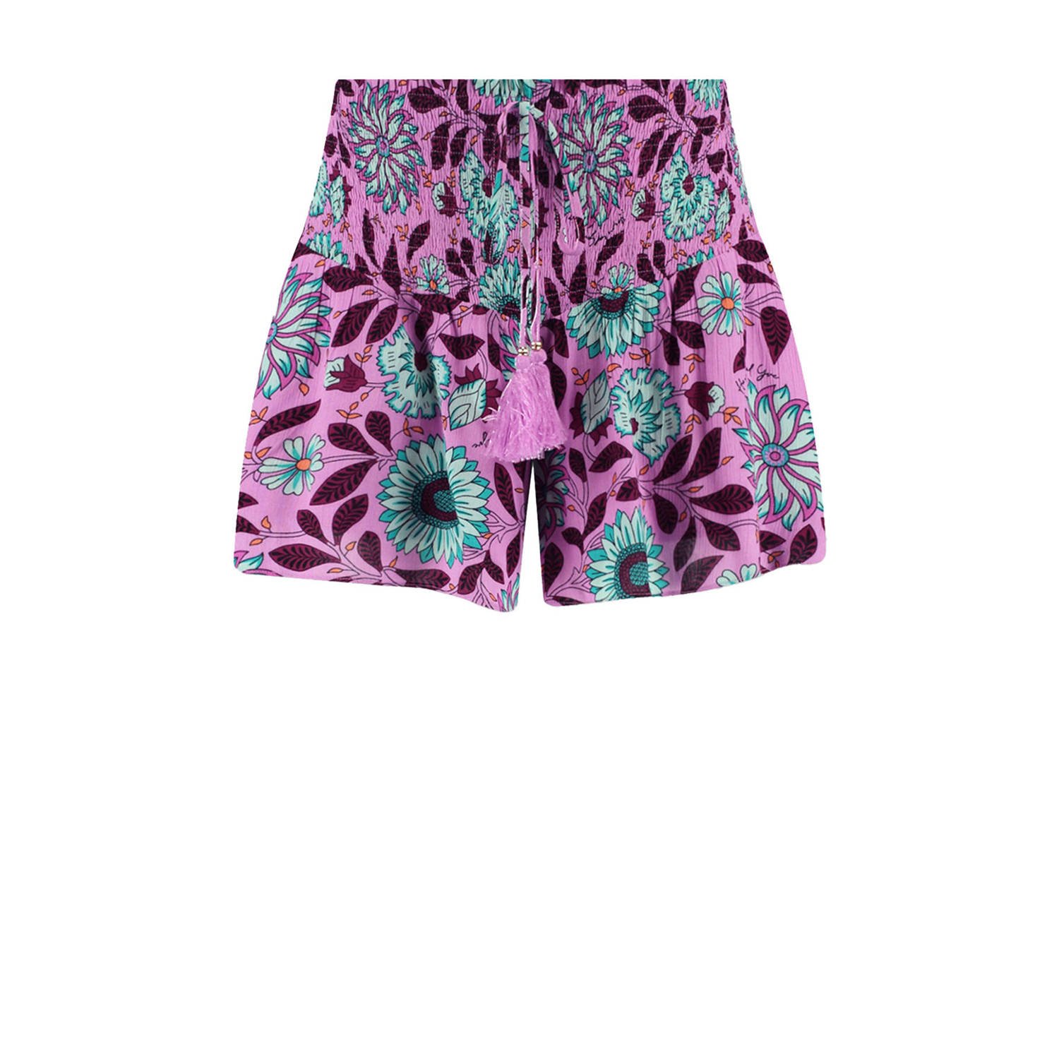 HARPER & YVE gebloemde short RUBY paars blauw