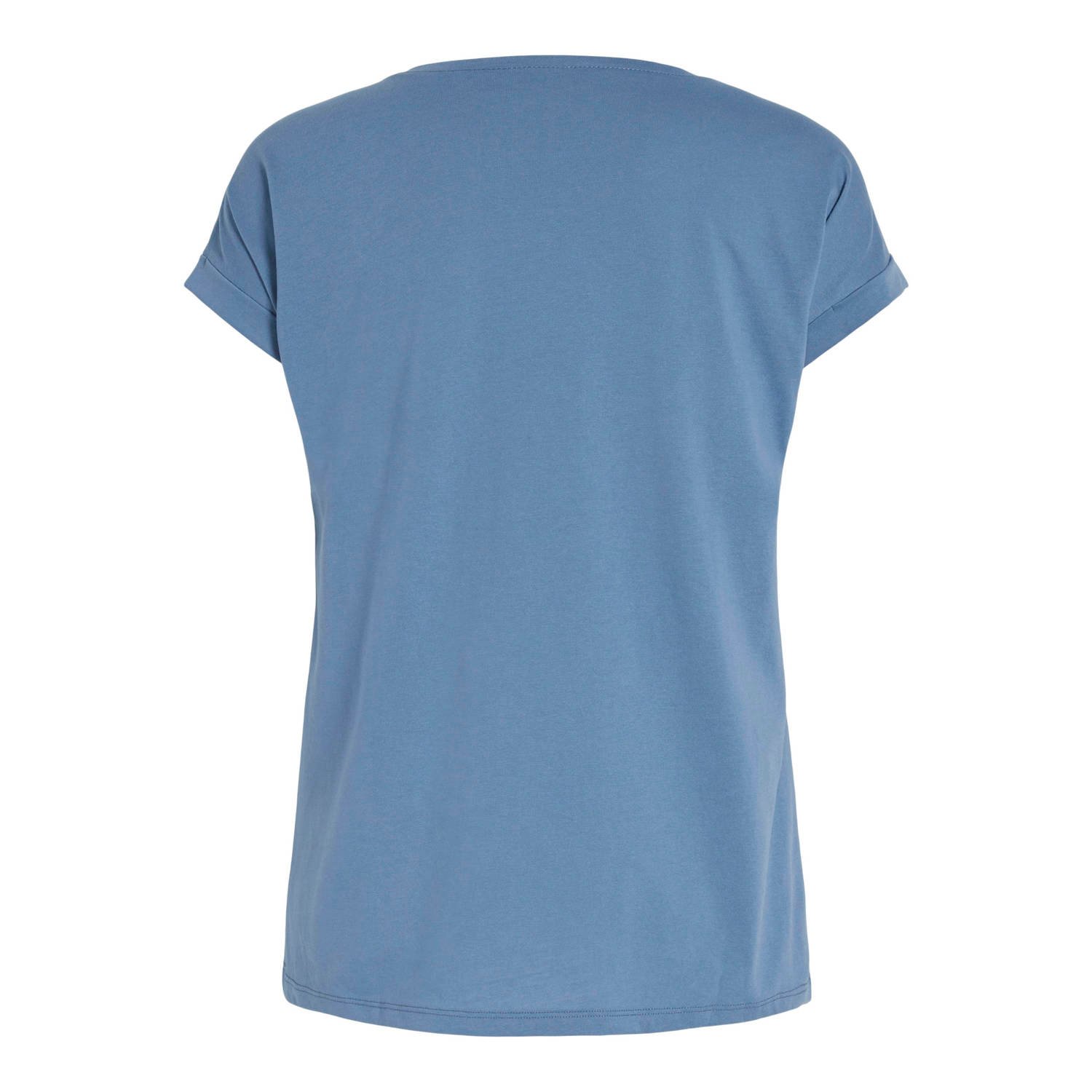 VILA T-shirt VIDREAMERS blauw