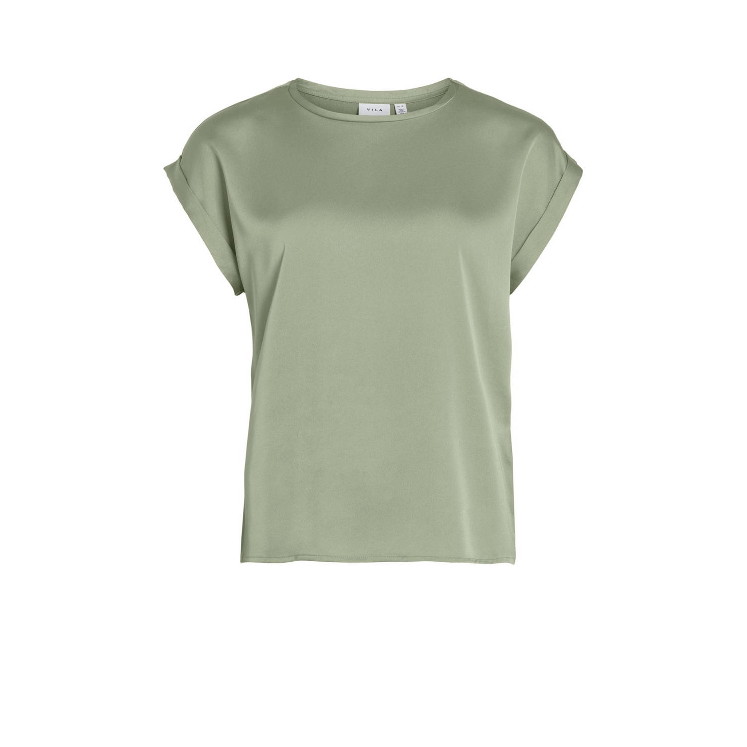 Vila Shirt met korte mouwen VIELLETTE S S SATIN TOP NOOS