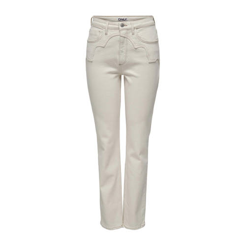 ONLY high waist slim fit jeans ONLSTORMY crème