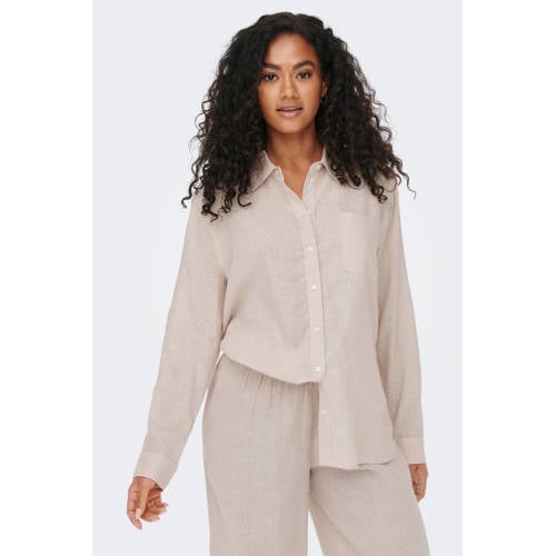 ONLY blouse ONLTOKYO zand afbeelding