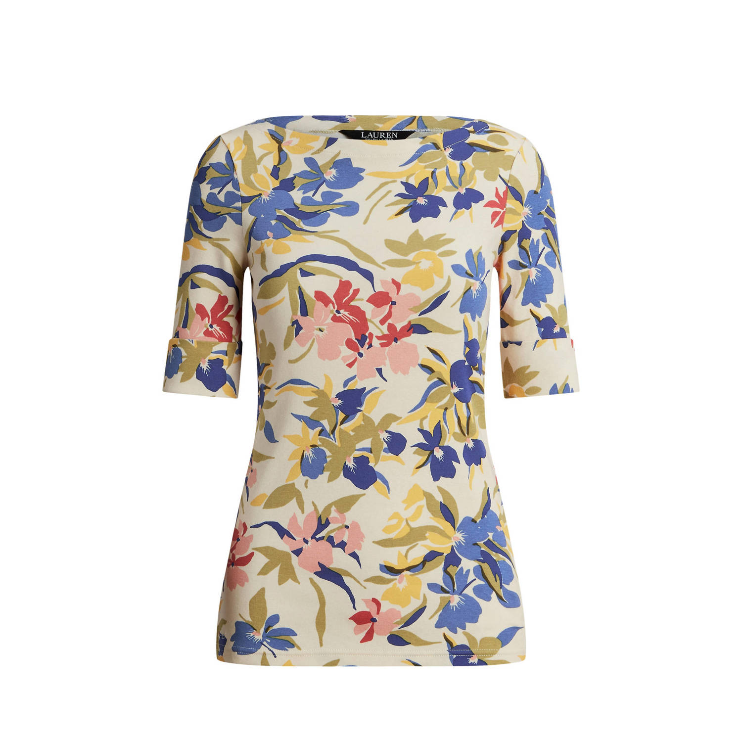 Lauren Ralph Lauren T-shirt met all-over bloemenprint model 'JUDY'