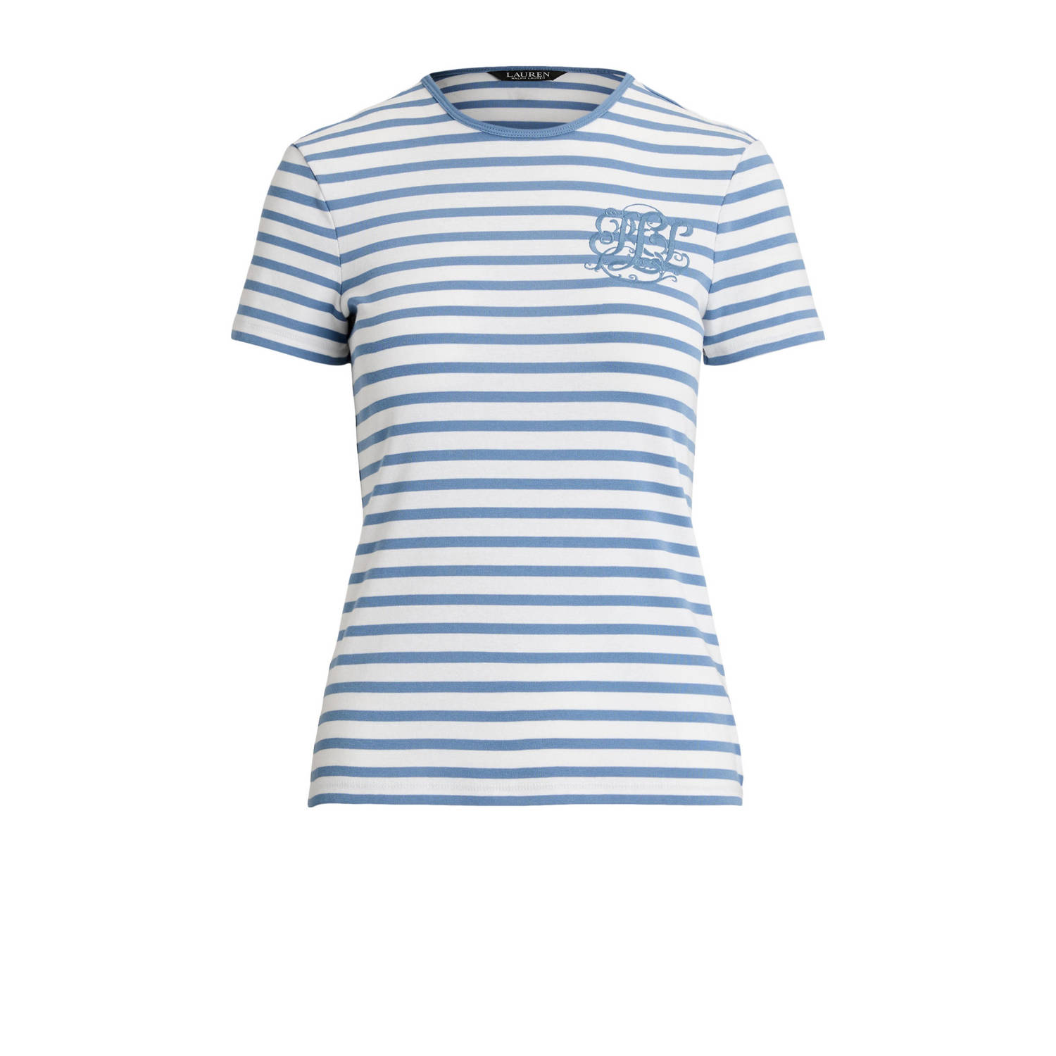 Lauren Ralph Lauren gestreept T-shirt lichtblauw