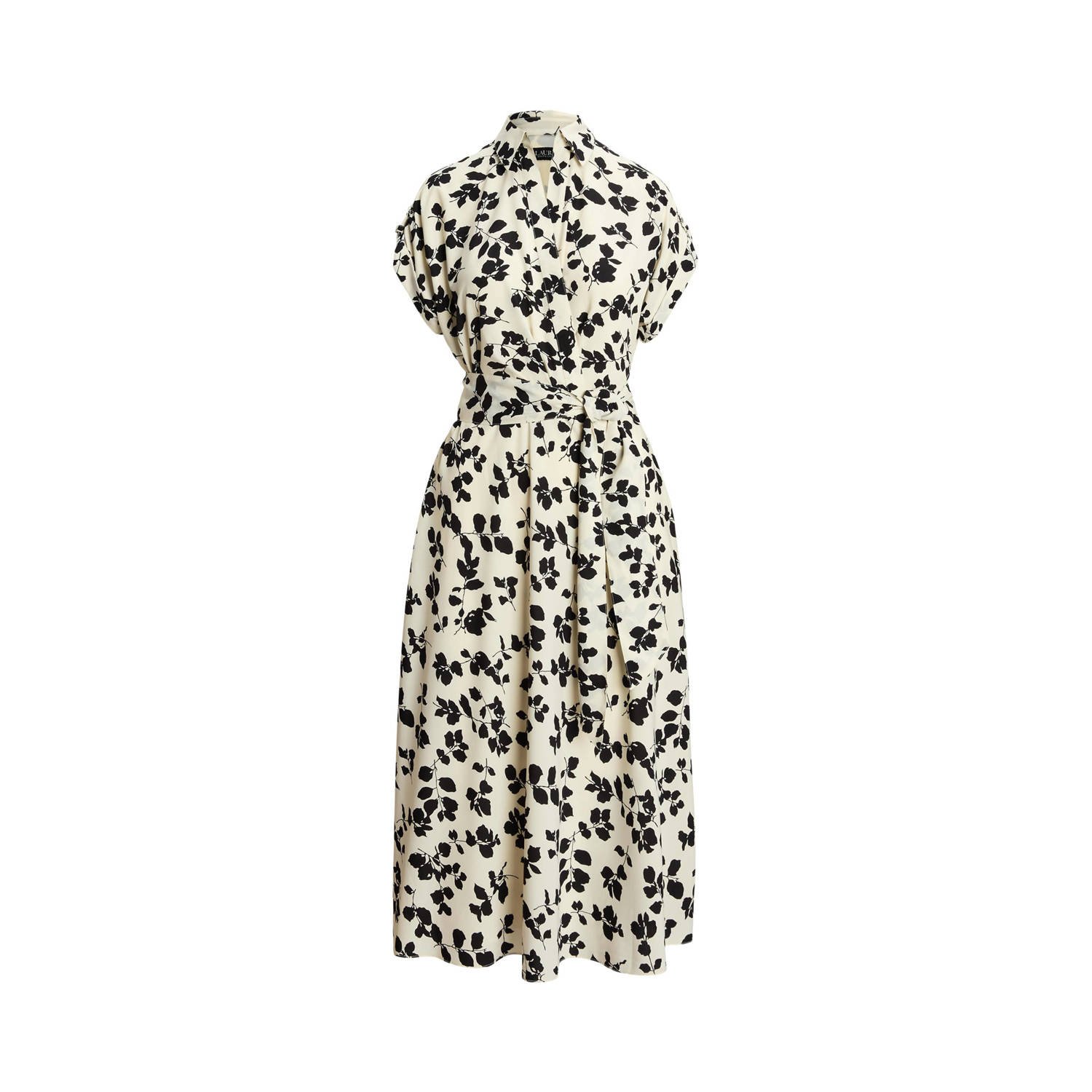 Lauren Ralph Lauren Midi-jurk met bloemenmotief in offwhite
