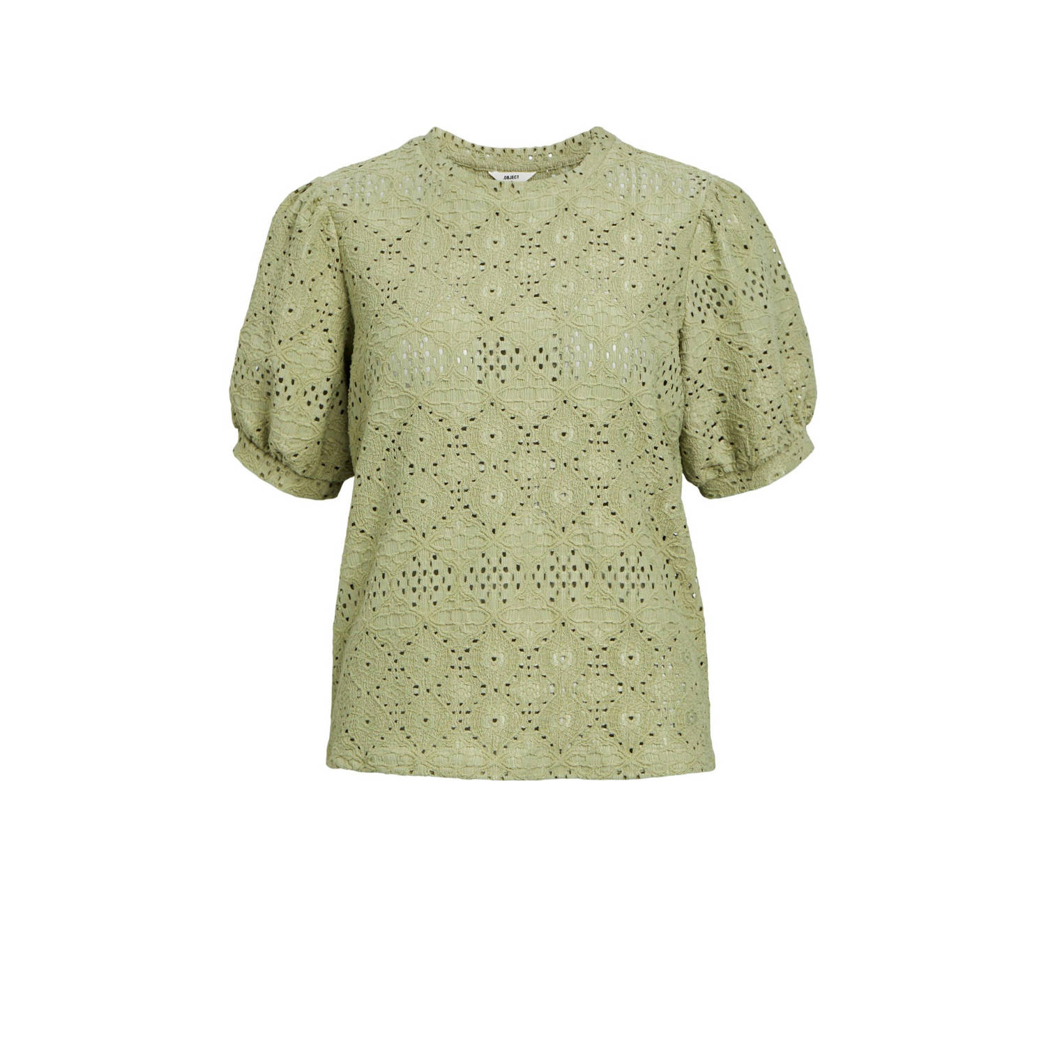 OBJECT Dames Tops & T-shirts Objfeodora S s Top Groen