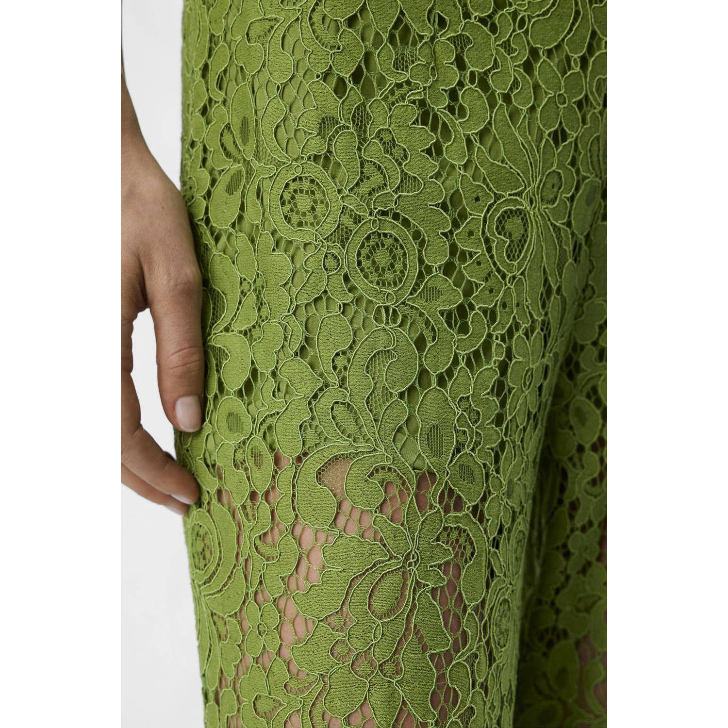 OBJECT wide leg broek groen