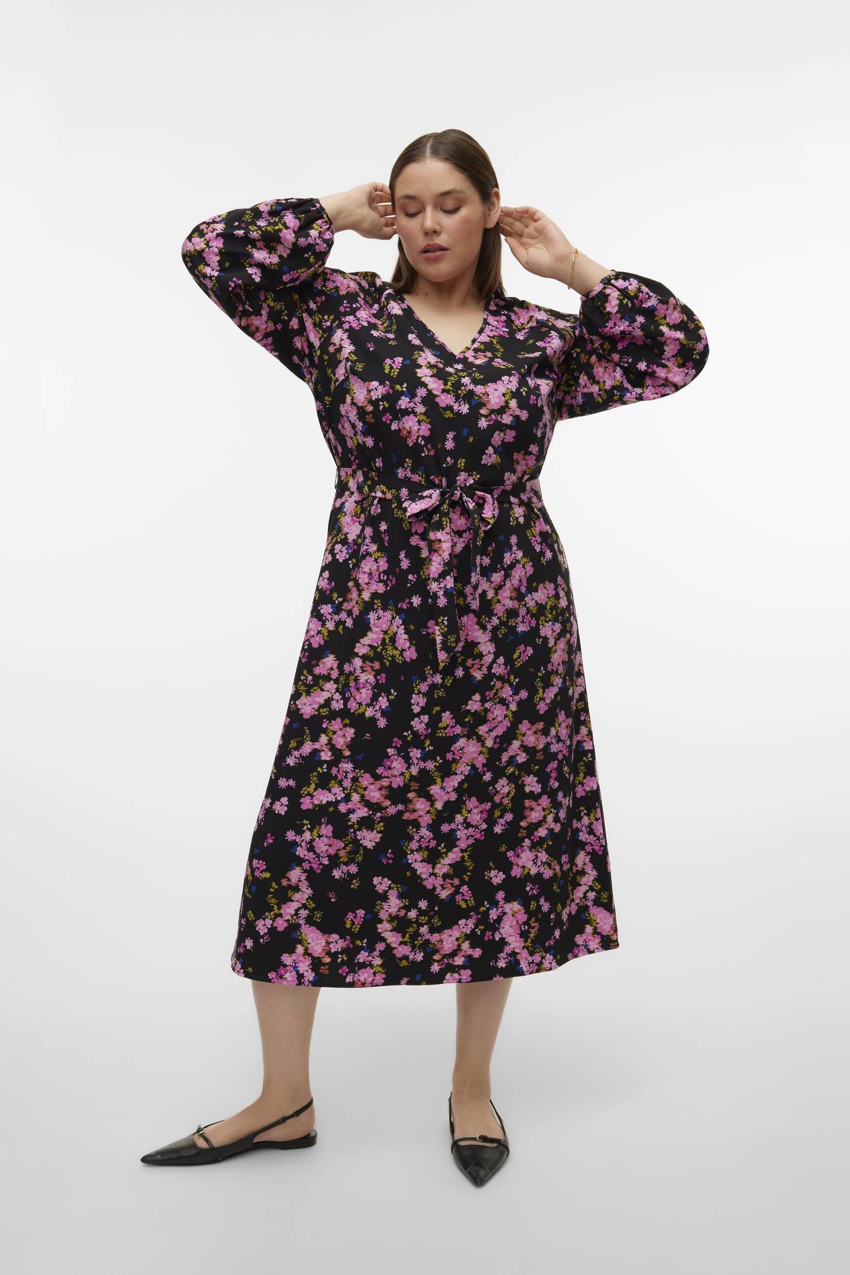 Vero moda bloemen online jurk