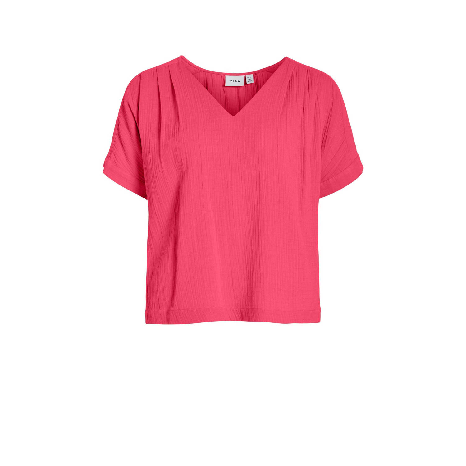 VILA T-shirt NIA roze