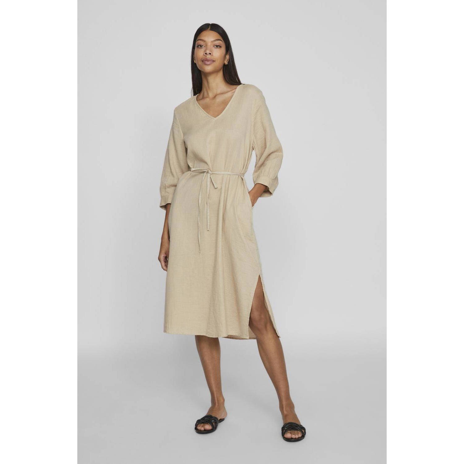 VILA jurk NIA beige