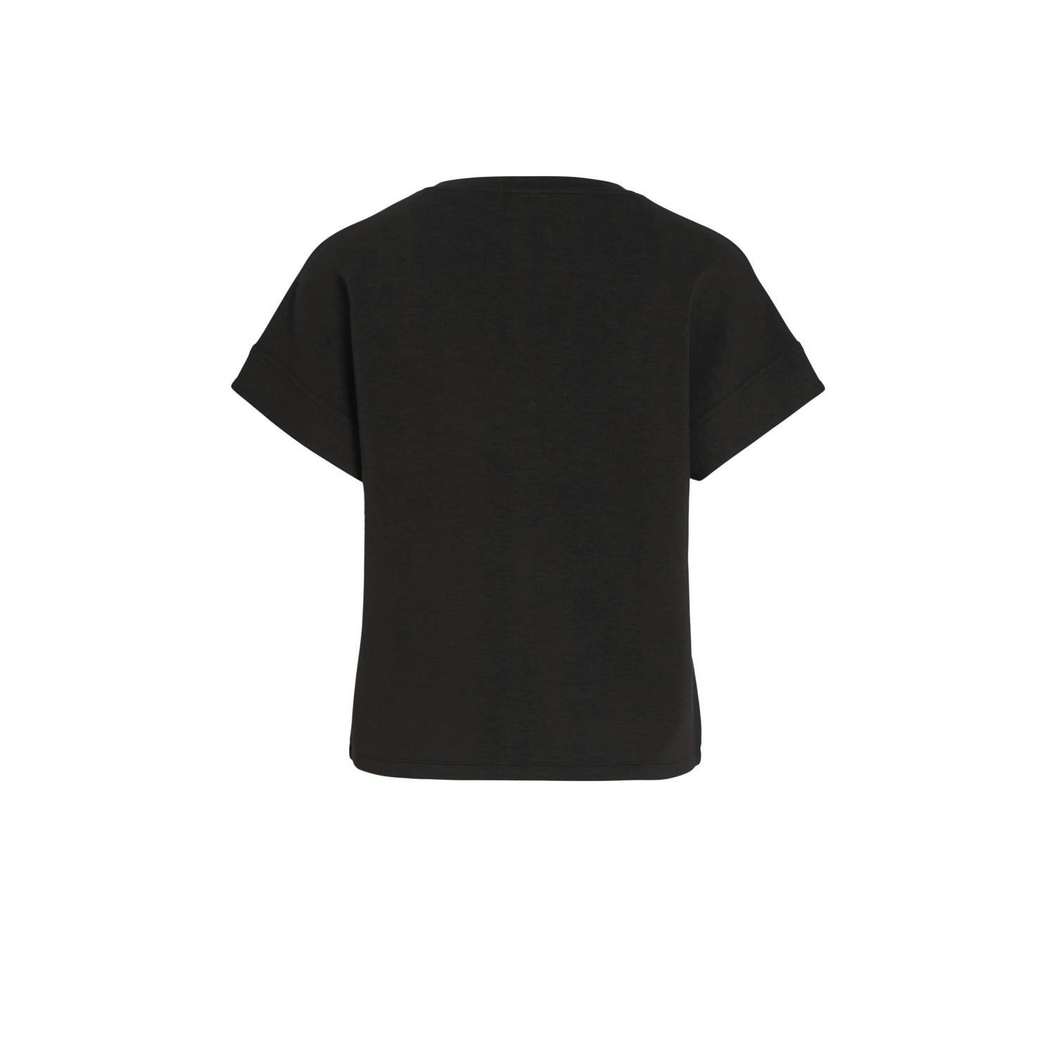 VILA T-shirt VIFROTEA zwart