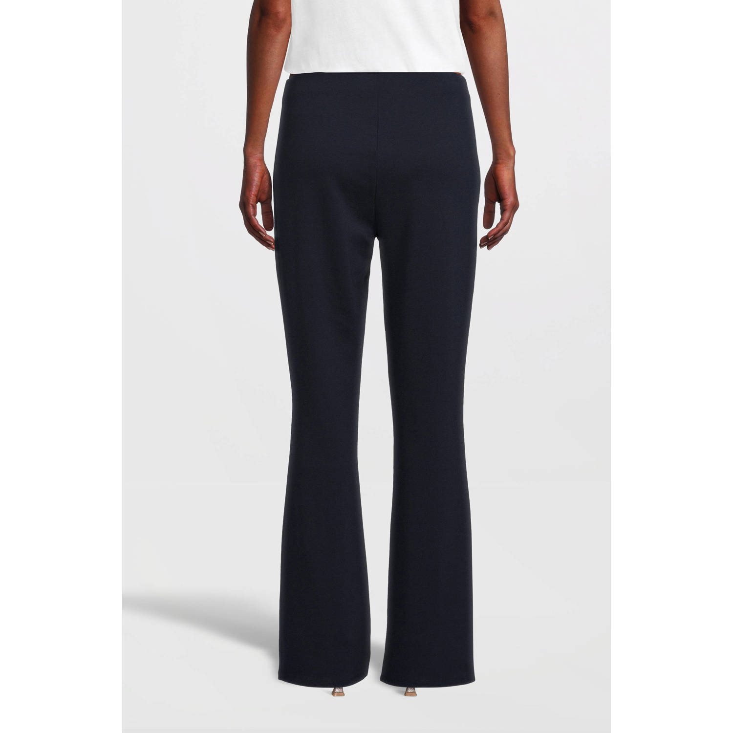 Imagine flared broek donkerblauw