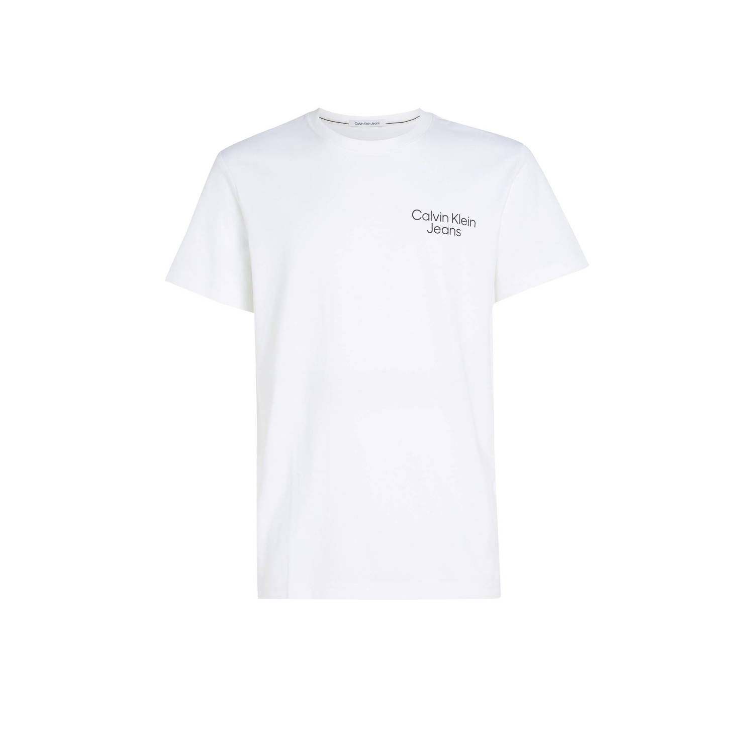 CALVIN KLEIN JEANS T-shirt met backprint wit