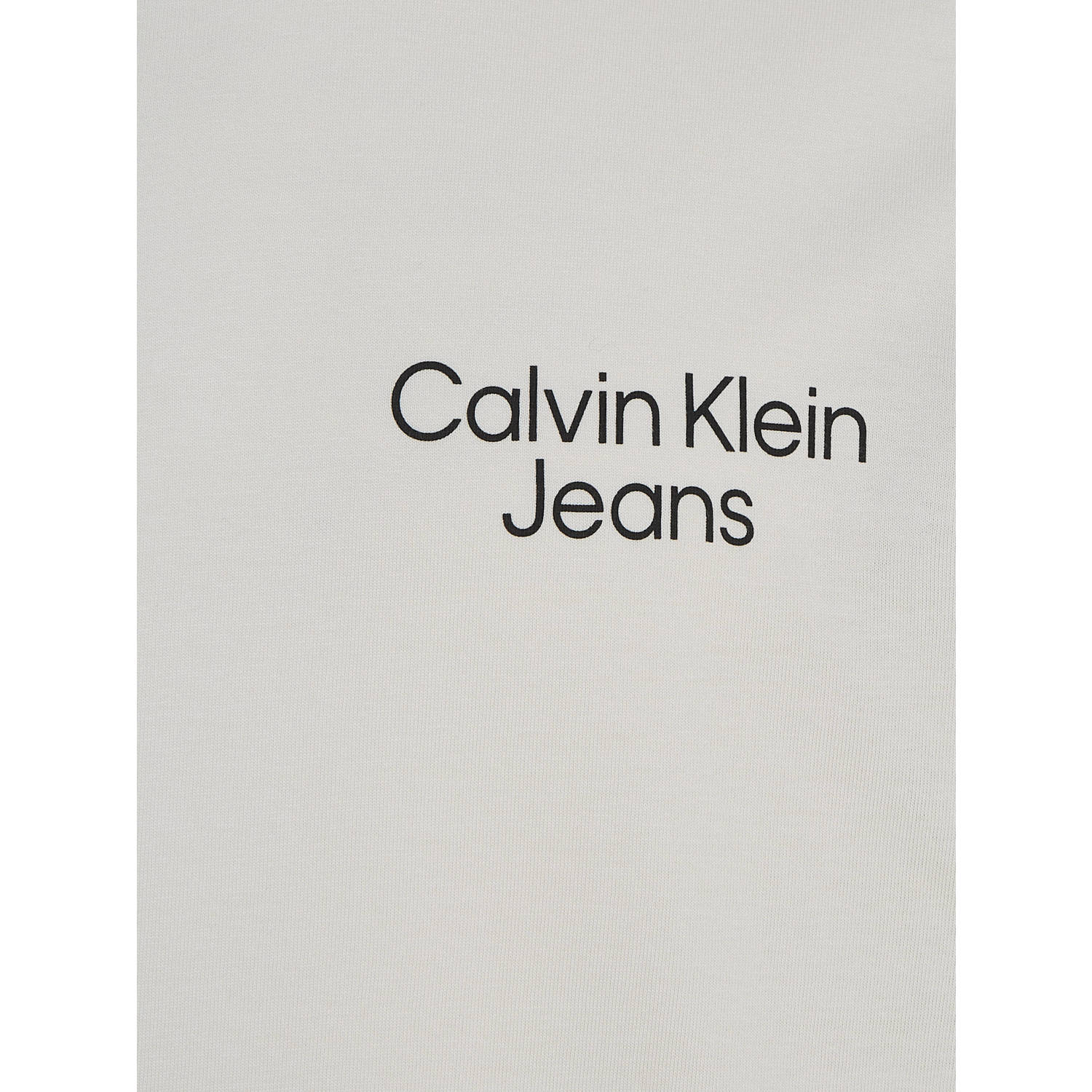 CALVIN KLEIN JEANS T-shirt met backprint ecru