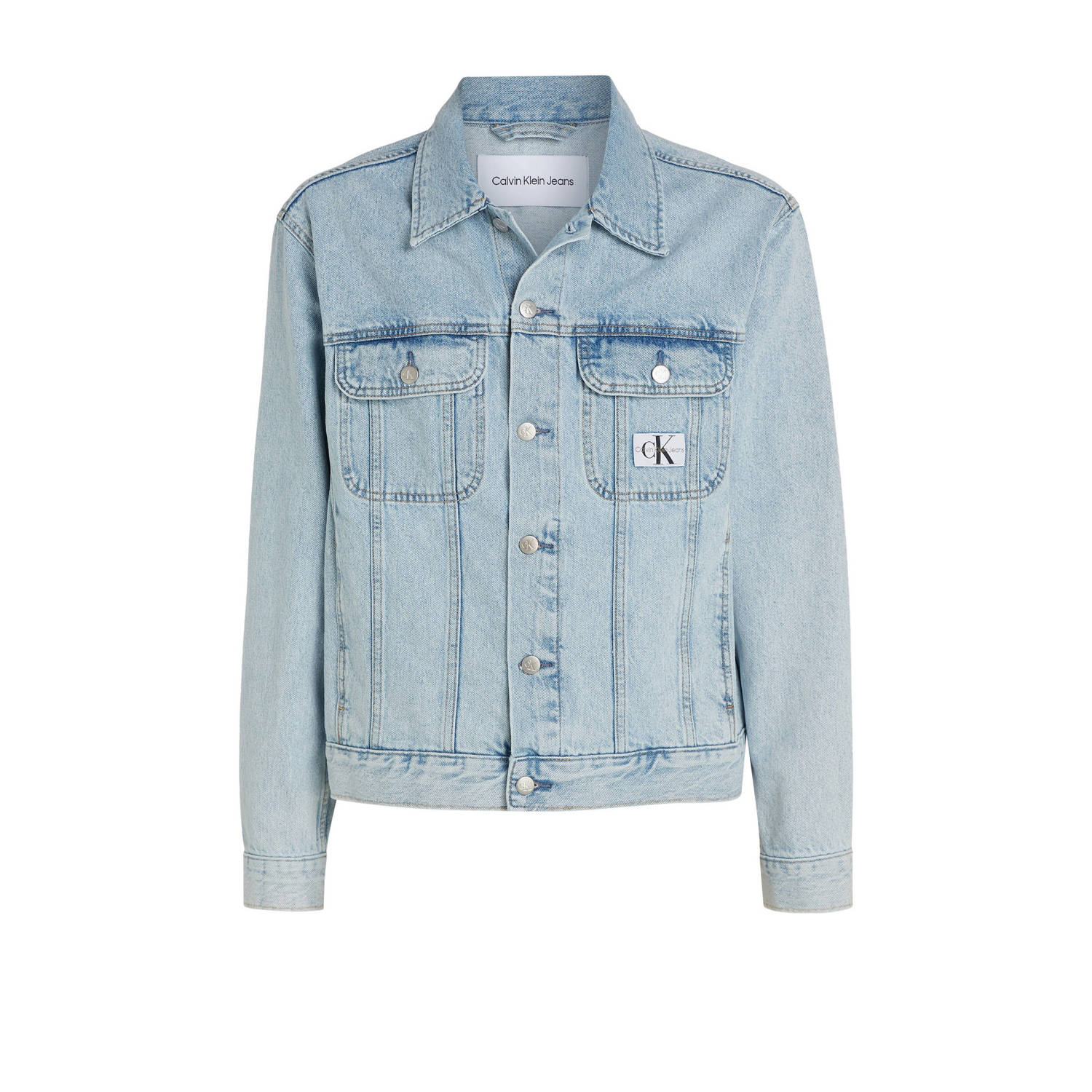 CALVIN KLEIN JEANS spijkerjas met logo denim light