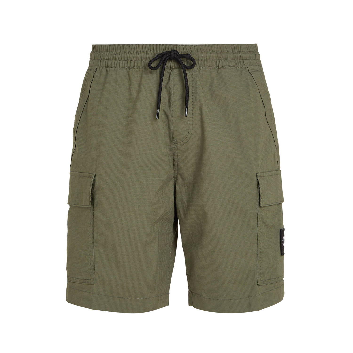 CALVIN KLEIN JEANS regular fit cargo short met logo dusty olive