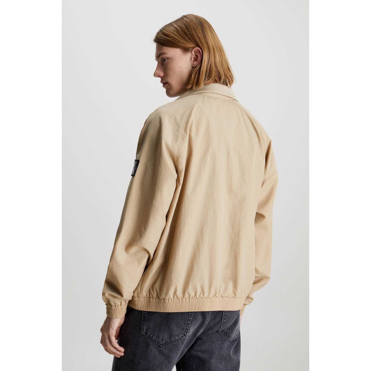 CALVIN KLEIN JEANS jas met logo travertine