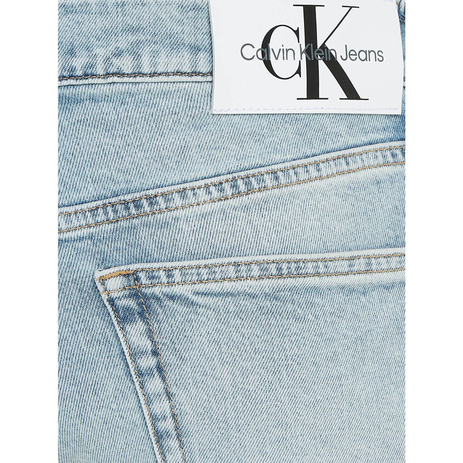 CALVIN KLEIN JEANS skinny denim short lichtblauw