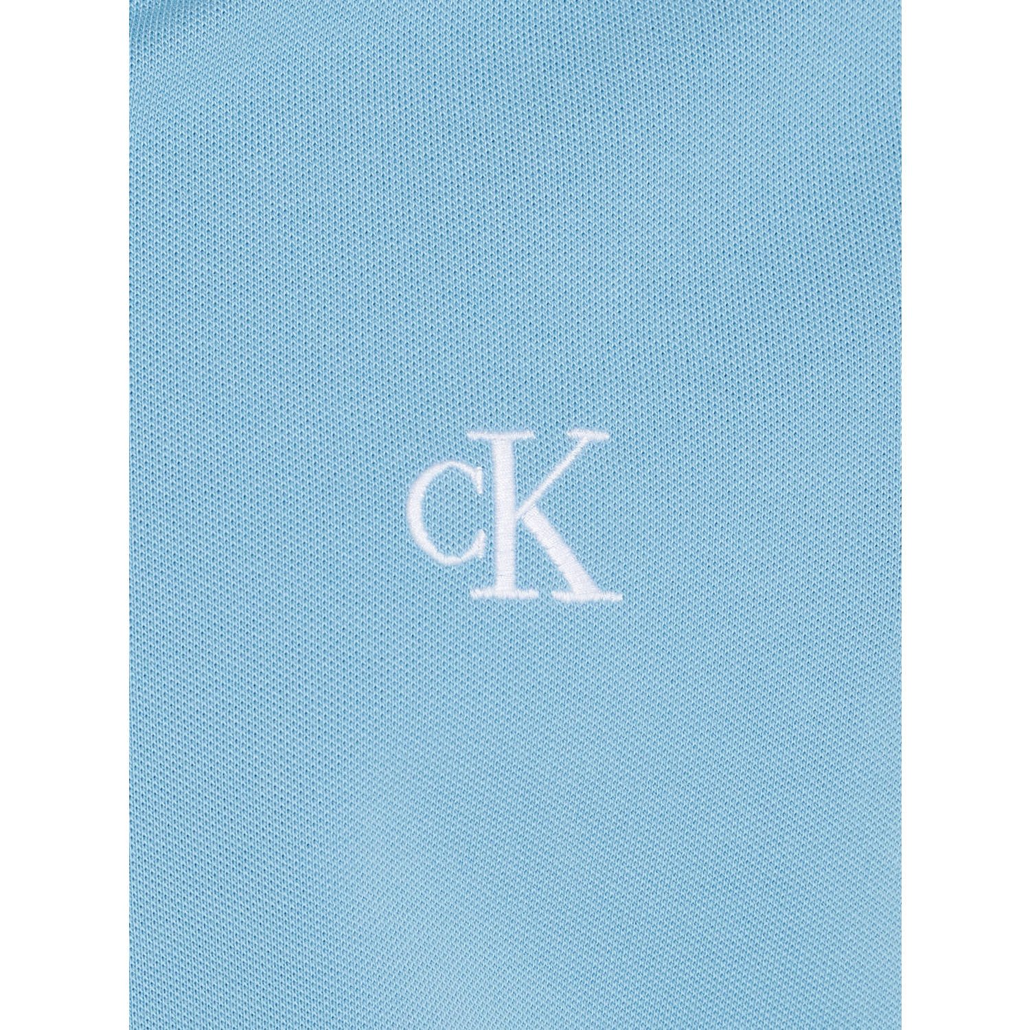 CALVIN KLEIN JEANS slim fit polo TIPPING Dusk Blue