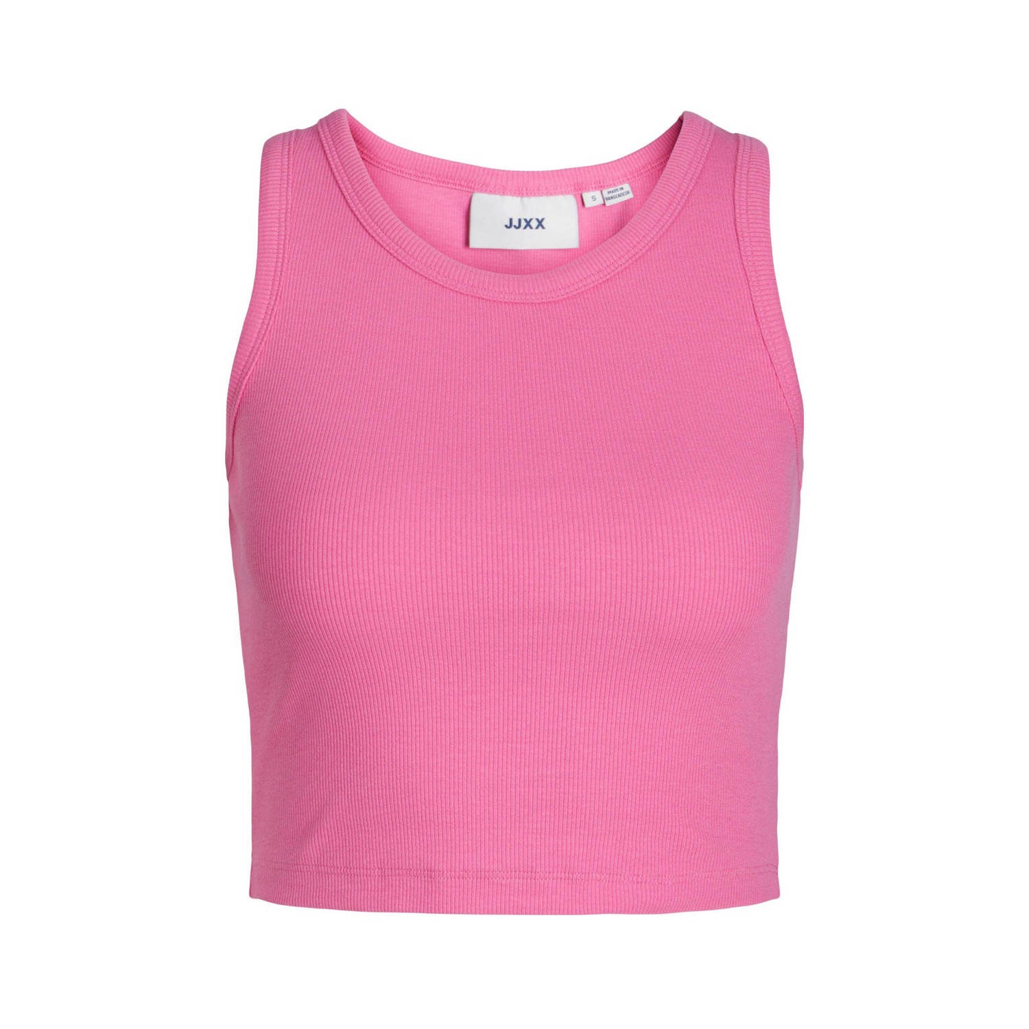 JJXX ribgebreide crop top JXFALLON roze