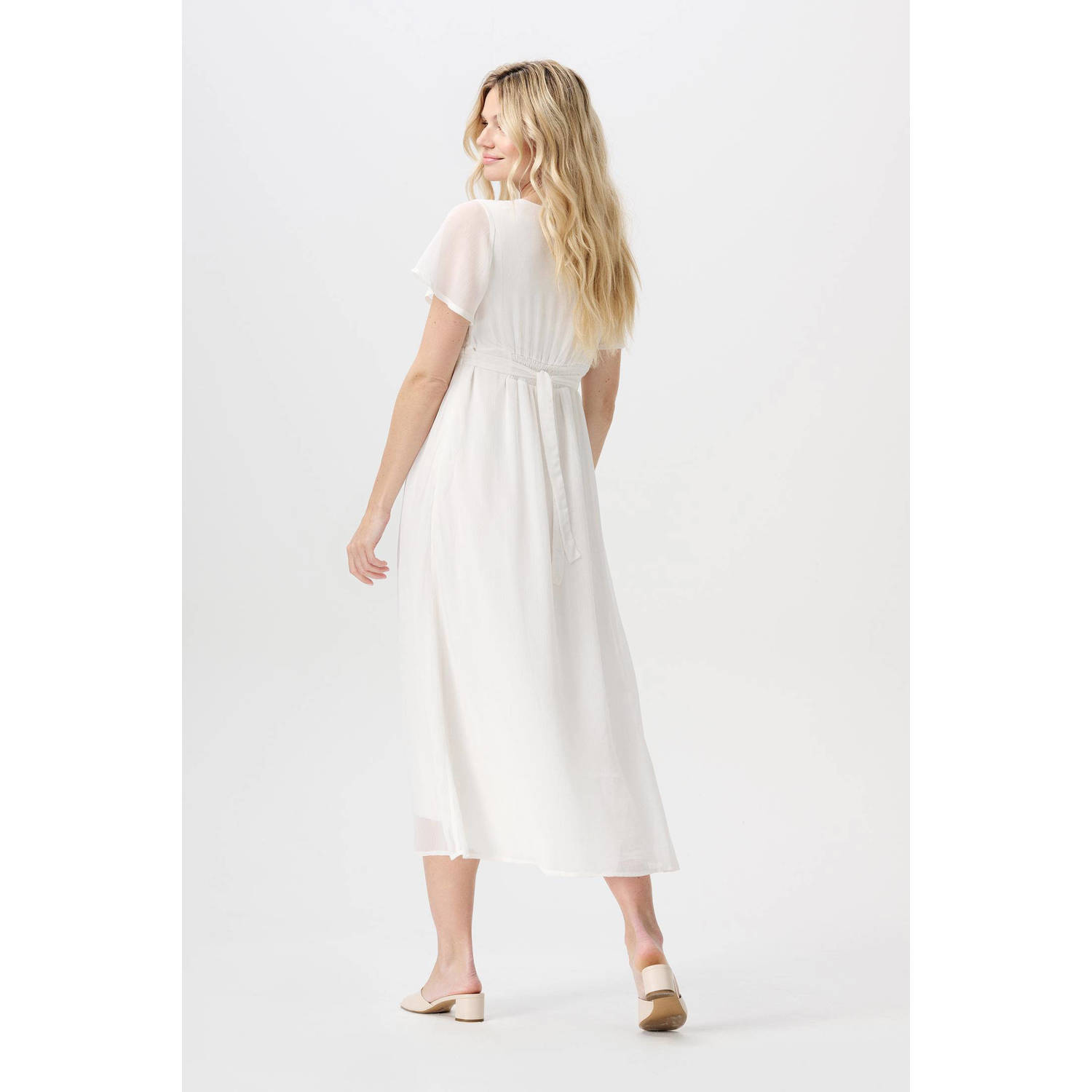 Noppies maternity zwangerschapsjurk Amelie offwhite