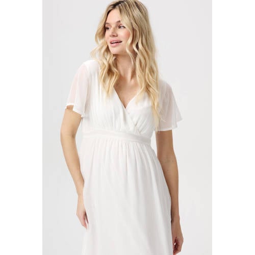 Noppies maternity zwangerschapsjurk Amelie offwhite afbeelding