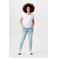 Noppies maternity cropped zwangerschaps slim fit jeans Mila light blue denim