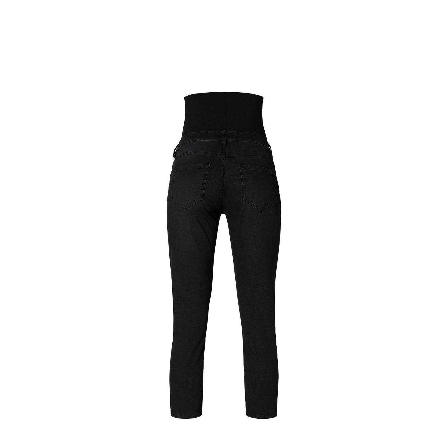 Noppies maternity cropped zwangerschaps slim fit jeans Mila black dark wash