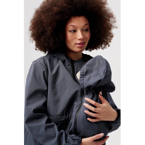 Noppies maternity zwangerschaps- en draagjas Rey grijs afbeelding