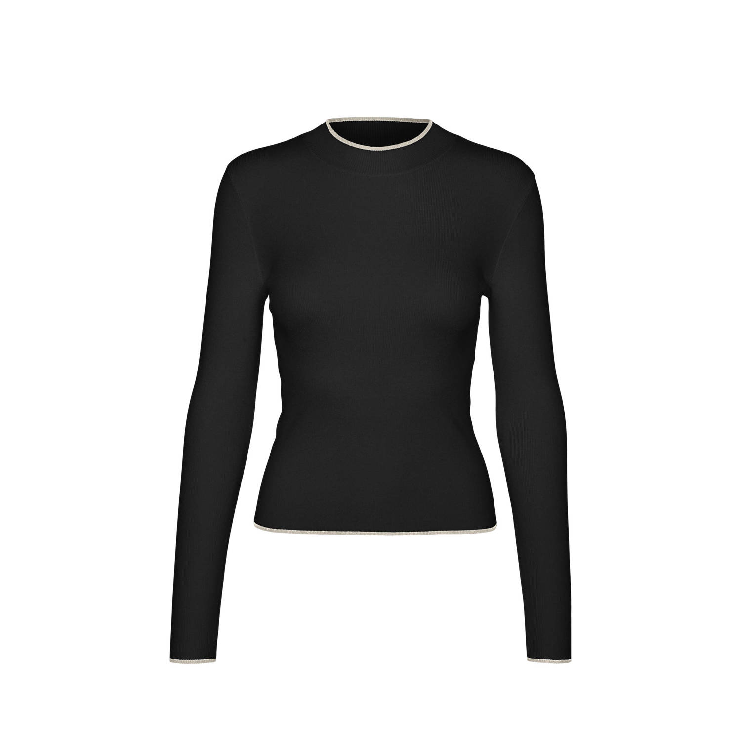 Vero Moda Trui met ronde hals VMFLOUNCY LS HIGHNECK PULLOVER GA