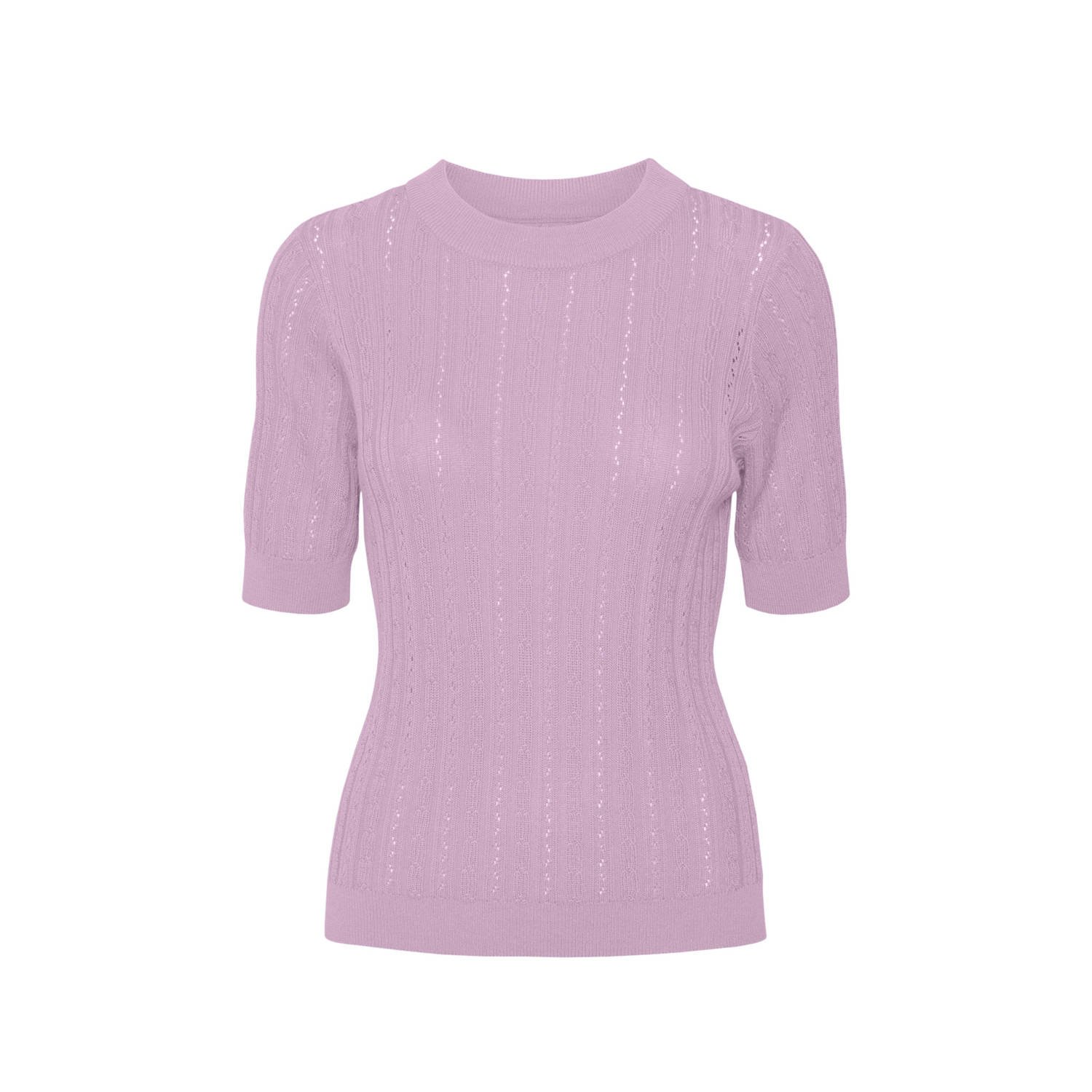 Vero Moda Stijlvolle O-Neck Pullover Pink Dames