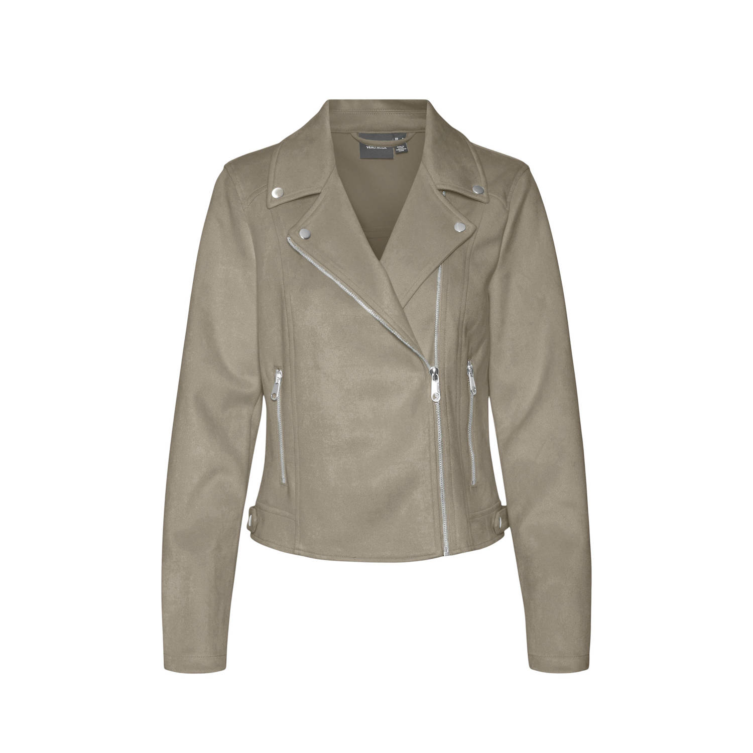 VERO MODA VMJOSE bikerjack lichtgrijs