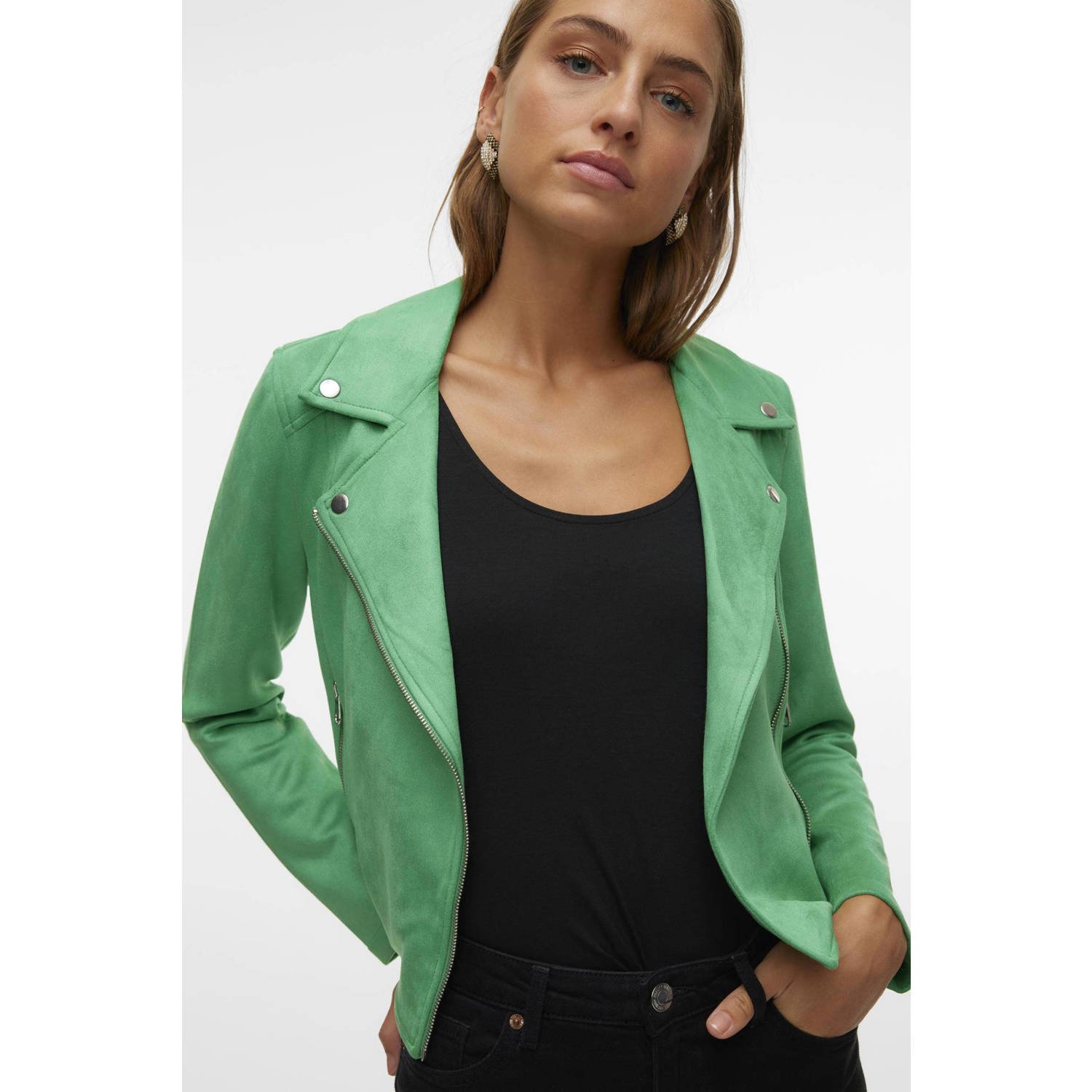 VERO MODA VMJOSE bikerjack groen