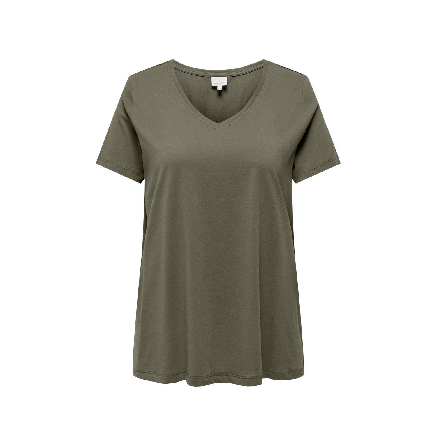 ONLY CARMAKOMA Shirt met V-hals CARBONNIE LIFE S S V-NECK A-SHAPE TEE