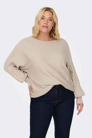 ribgebreide trui CARNEW beige