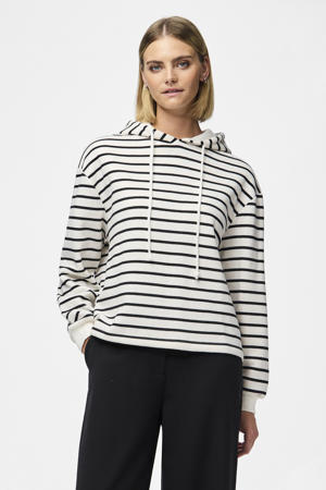 hoodie PCCHILLI wit/zwart