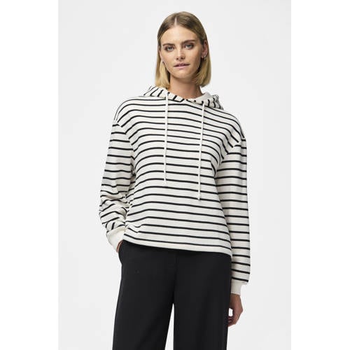 PIECES hoodie PCCHILLI wit/zwart afbeelding