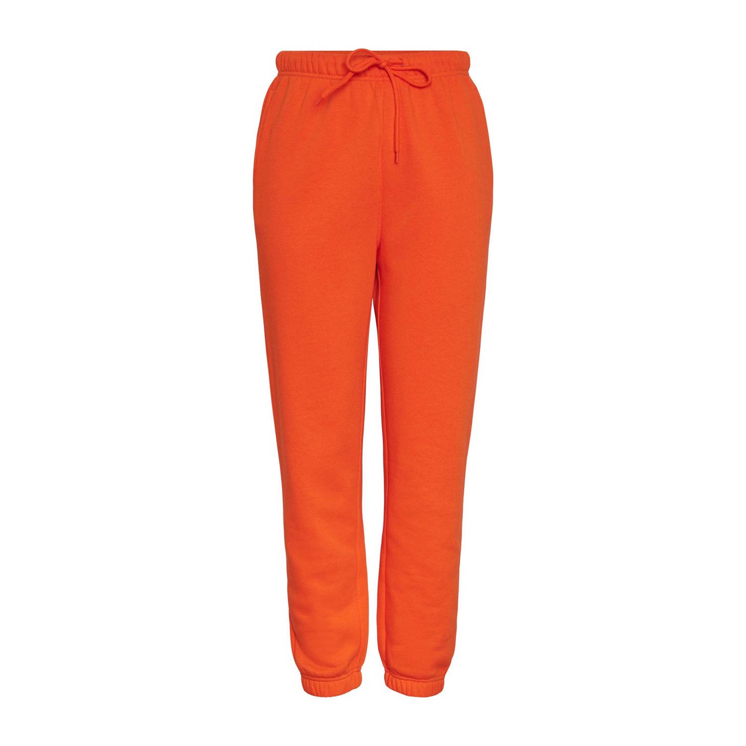 PIECES high waist regular fit sweatpants PCCHILLI oranje