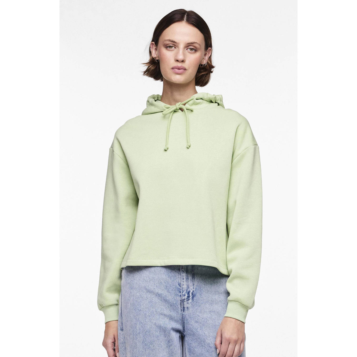 PIECES hoodie PCCHILLI lichtgroen