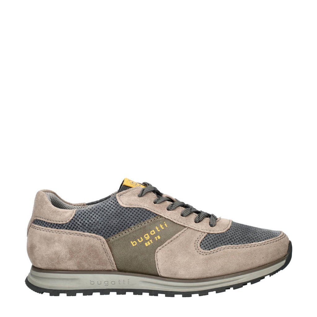 Bugatti Cirino suède sneakers taupe wehkamp