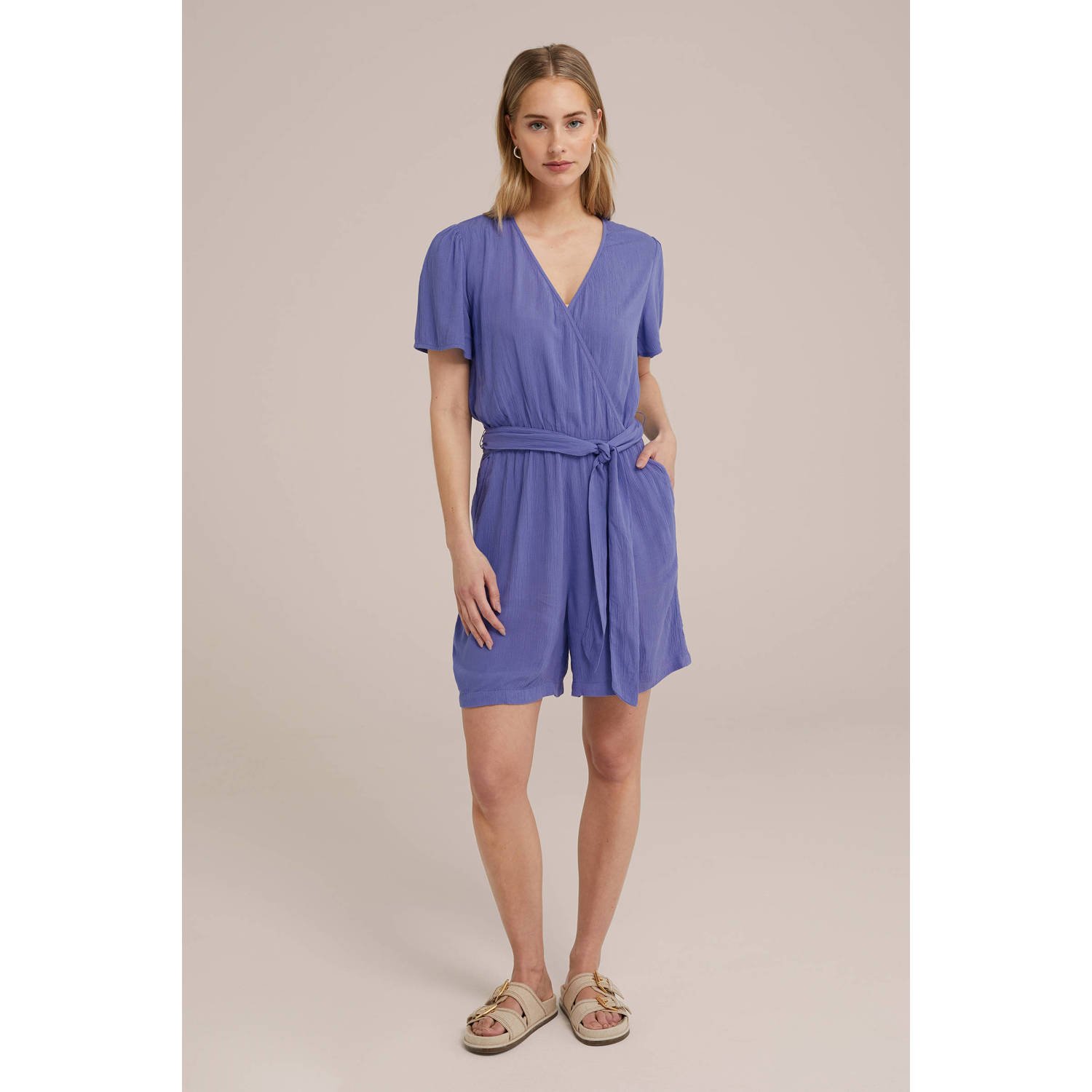 WE Fashion playsuit blauw paars